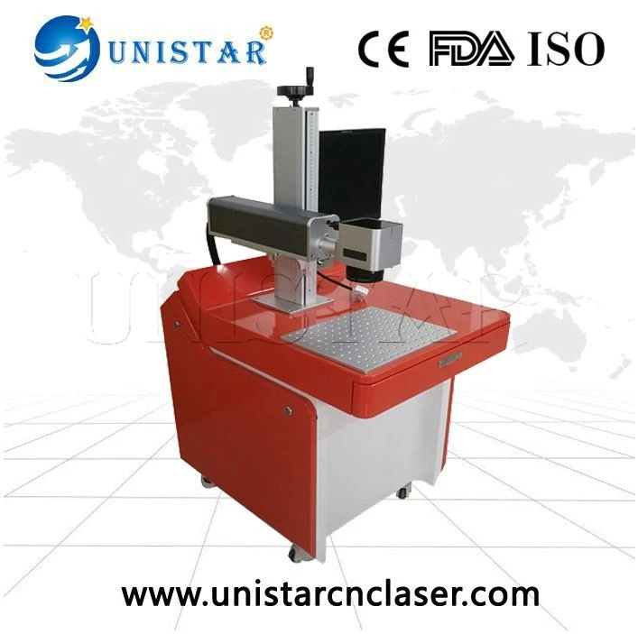 20W Desktop Fiber Laser Marking Machine /Laser Engraving Machine Raycus Laser Source For Metal